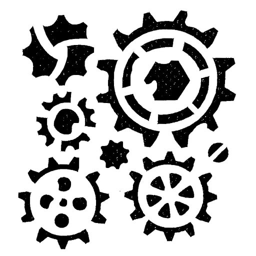 Inky Dink Stencil - Cogs (3x3 inch)